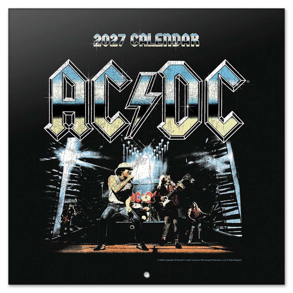 AC/DC - (来日 45周年 ) - 2027 Calendar / 壁掛け
